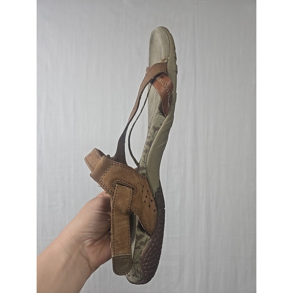 Merrell Siena Womens 12 Sandals Brown Adjustable Strap Sport Brown Leather - Picture 3 of 14